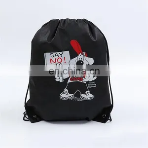 Drawstring Bag Non Woven Backpack Custom Printed Eco Friendly for Kids thumbnail-3
