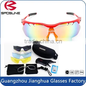 UV400 Anti Radiation Glasses Protections Lens Hardness Cycling Running Sports Sunglasses thumbnail-4