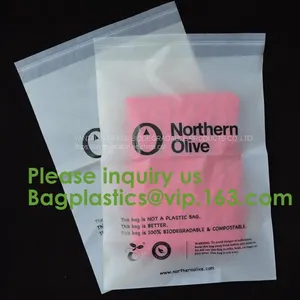 Compostable Biodegradable Packaging Mailing Bag With Handle,Biodegradable Compostable Plastic Courier Shipping Envelope thumbnail-2