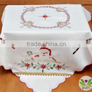 2015 China Hot Christmas Golden Ribbon Brocade Santa Claus Wholesale Christmas Jacquard Fabric for Tablecloth thumbnail-1
