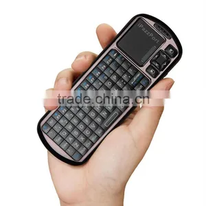 New IPazzPort (KP-810-18BV)Mini Voice With IR Remote Bluetooth Keyboard for IPAD thumbnail-1