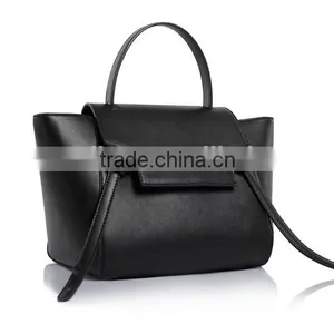 2016 Guangzhou New Fashion Genuine Nappa Leather PU Leather Belt Bags Shoulder Bag Handbag for Woman thumbnail-3