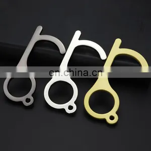 Keep Hand Free Smart Clean Key Brass no Touch Free Touch Door Opener Tool thumbnail-2