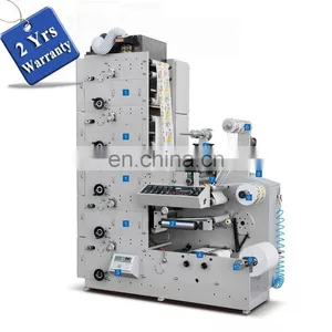 UTR320-5 5 Five Color Automatic LED UV Oven Autoadhesive Sticker Flexo Printing Machine, Self Adhesive Bear Wine Label Printer thumbnail-1