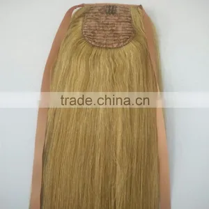 Remy Human Hair Drawstring Ponytail Hair Extension for Black Women thumbnail-3