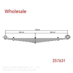 257631 Heavy Duty Vehicle Front Wheel Spring Arm Leaf Spring Wholesale for Volvo thumbnail-1