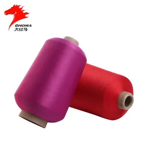 100% Recycled Polyester Yarn GRS Certificate Polyester Dty Yarn Low Breakage Yarn Polyester With 536 Stock Colors thumbnail-1
