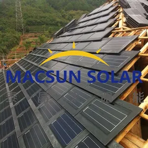 30W Double-Glass Triple-Arch CIGS Thin Film Solar Tiles thumbnail-3