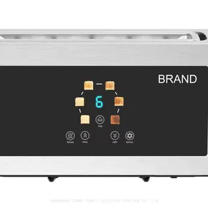Tenfly Stainless Steel 2 Slice Toaster, Automatic Pop-up TouchScreen Bread Toaster, Home Breakfast Sandwich Maker Factory Custom thumbnail-3