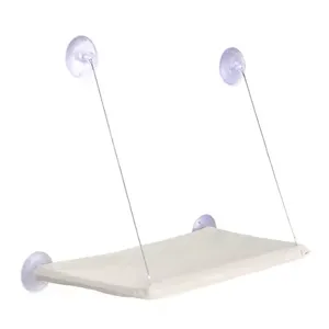 Meow Love Safe Cat Stand Oxford Cloth Space Saving Window Hammock Cat Seat Suction Cup on The Window thumbnail-1