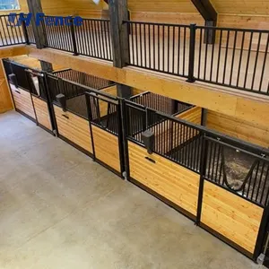 Horse Prefabricated Horse Box Equine Horse Stable Equipment Mobile Stall for Farm Outdoor thumbnail-3