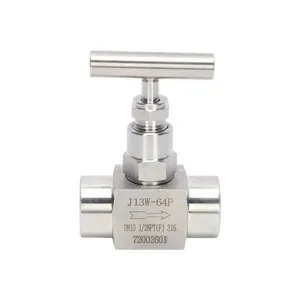 J13W Internal Thread Stainless Steel Globe Valve Needle Valve Thread High Pressure Valve Pressure Gauge Needle Valve thumbnail-1