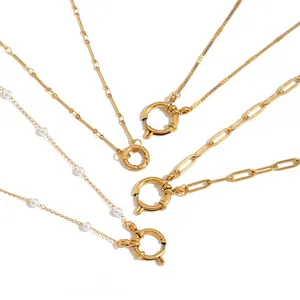 HonHo 304 Stainless Steel Necklace With 18K Gold PVD Coating For Hypoallergenic Wear thumbnail-1