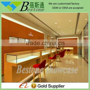 Luxury Wooden Watch Display Counter Cabinet for Retail Store thumbnail-1