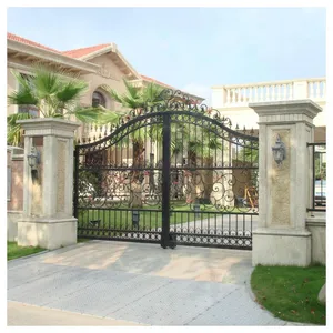 China Wrought Iron Gate Aluminum Gate Driveway Gate For Sale thumbnail-1
