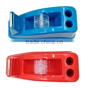 20cm Blue&red Plastic Tape Holder With Two Pen Loop Hole thumbnail-2
