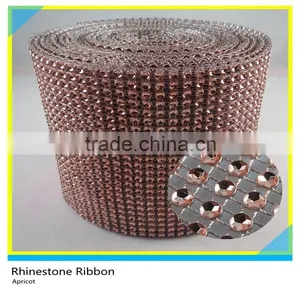 50 Rows 5 Yards Black Plastic Diamante Mesh Roll Loose Rhinestone Wrap thumbnail-3