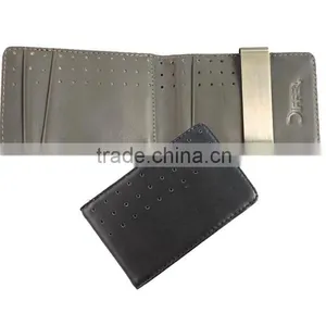 2 Tones Classic Leather Money Clip Wallet thumbnail-1