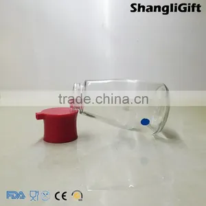 180ml Clear Bottles 6oz Soy Sauce Glass Botle With Plastic Cap thumbnail-3