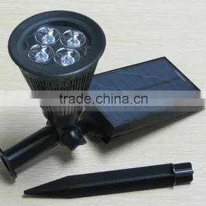 Waterproof Landscape 4 LED Solar Spotlight Outdoor Wall Lamp thumbnail-2