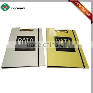 Custom Design Metal Clip Hardcover Cardboard File Folder thumbnail-1