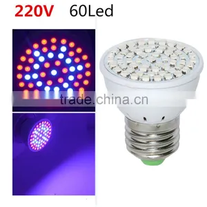 60 LEDs Grow Light E27 Led Grow Lamp AC 220V 5W Full Spectrum Indoor Plant Lamp For Plants Vegs Hydroponic System Plant Light thumbnail-1