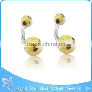 Body Jewelry Type Dark Lot Leaf Belly Ring Piercing Belly Button thumbnail-2