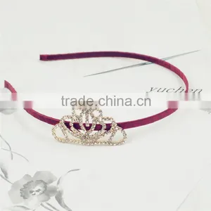 Princess Tiara Headband Royal Baby Pearl Crown Baby Headband Christmas Gift Rhinestone Children Accessories thumbnail-6