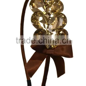 Faux Gemstone With Heart Shape Stone Hairband/Heanband thumbnail-1