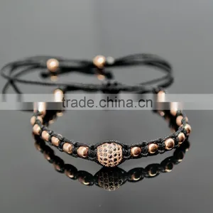 2016 SALE Latest Fashion Beaded Rope Bracelets,stainless Steel Beads Design Bracelet Jewelry thumbnail-3