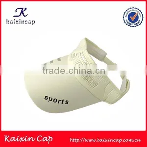 Promotional Cheap White Embrodiery Sport Sun Visor Cap Hat thumbnail-1