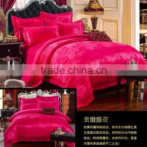 Wedding Suite Red Roses Optimal Silk Satin Jacquard Bedding Set thumbnail-5