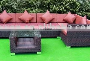European Style Living Room Wicker/rattan Sofa Sets With Pillows thumbnail-1