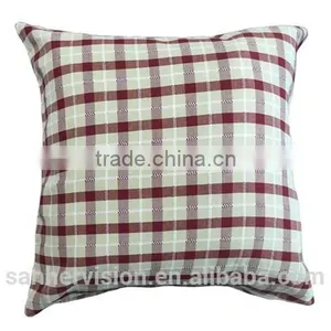 Poly/Cotton Checker Chair Cushion Cover thumbnail-4