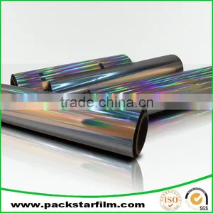 Accept Custom Order Clear Metallized Transfer Bopp Holographic Vinyl Film thumbnail-1