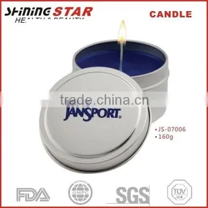 JS-07006 Scented Candle in Circle Tin Wedding Souvenirs Candle thumbnail-1