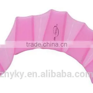 2016 Silicone Swimming Finger Webbed Gloves Frog Hand Flippers Gear Fins Palm Paddle thumbnail-2