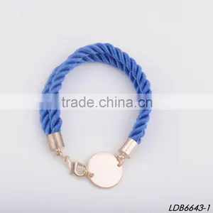 Engrave Disc Braid Handmade Bracelet thumbnail-1