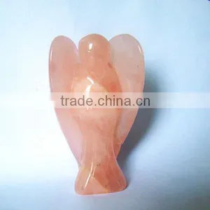 300mm Semi Precious Stone Quartz Large Angel Statue thumbnail-1