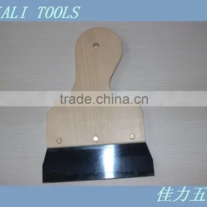 Blue Carbon Steel Scraper / Wooden Handle Tools / Paint Scraper thumbnail-1
