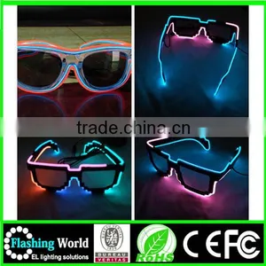 Hot Selling New Cool Led Light up Shutter Shaped Glasses thumbnail-5