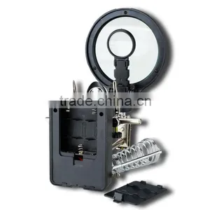 AC DC Soldering 90 34mm Stand Tool 5 LED Light Welding Magnifying Lens Magnifier thumbnail-4