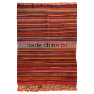 Handmade Multi Color Turkish Kilim Rug (5,6 x 3,9 Feet) thumbnail-1