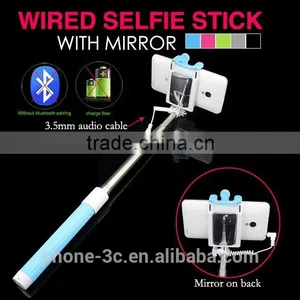 Best Seller Product 2015 Kung fu Stick, Charge Free Cable Take Pole Selfie Stick, Extendable Monopod With Holder thumbnail-1