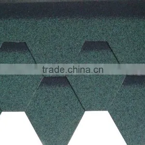 Hexagonal Mosaic Fiberglass Bitumen Roofing Material Asphalt Shingles thumbnail-1