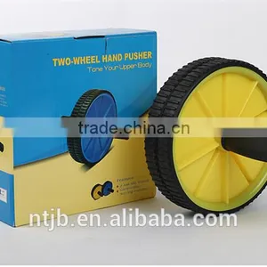 New 2015 POWER Fitness ab Wheel Abdominal Roller With Free Knee Pad Power Wheel thumbnail-2