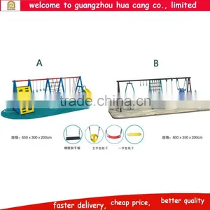 Outdoor Playground Equipment Steel Swing and Slide Sets for Children Slides Swing Set thumbnail-1