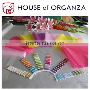 Colorful Organza Sheets for Flower Wrapping With Hot Cut Edge thumbnail-1