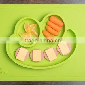 Custom Food Grade Baby Silicone Placemat Plate thumbnail-5