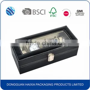 Pu Watch Box Display Box With Clear Window thumbnail-2
